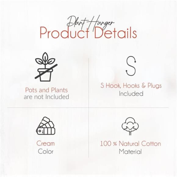 Macrame Plant Hangers Indoor Macrame Hanging Planters for Indoor Plants, 6 Pack - Picture 11 of 14